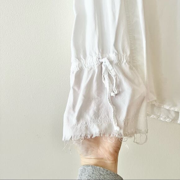 Rails Astrid Tied Flare Sleeve Button Down Blouse in White - Picture 5 of 8